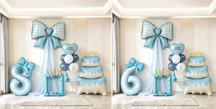 Birthday Background foil Balloons Decor Kit factory