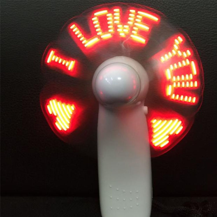 LED DIY светло што емитува електричен вентилатор